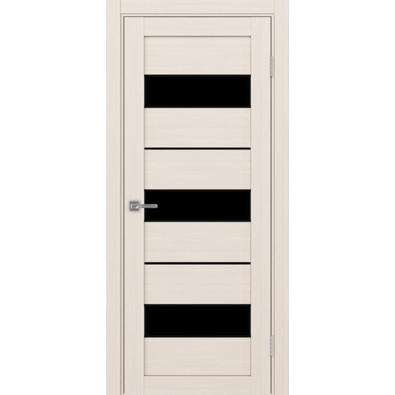 Межкомнатная дверь Турин 526.122 АПС молдинг SB, цвет ясень перламутровый, заполнение LACчерный, размер 200*80 см.