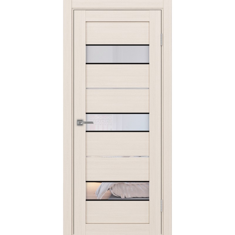 Межкомнатная дверь Турин 526.122 АПС молдинг SB, цвет ясень перламутровый, заполнение Прозрачное, размер 200*80 см.