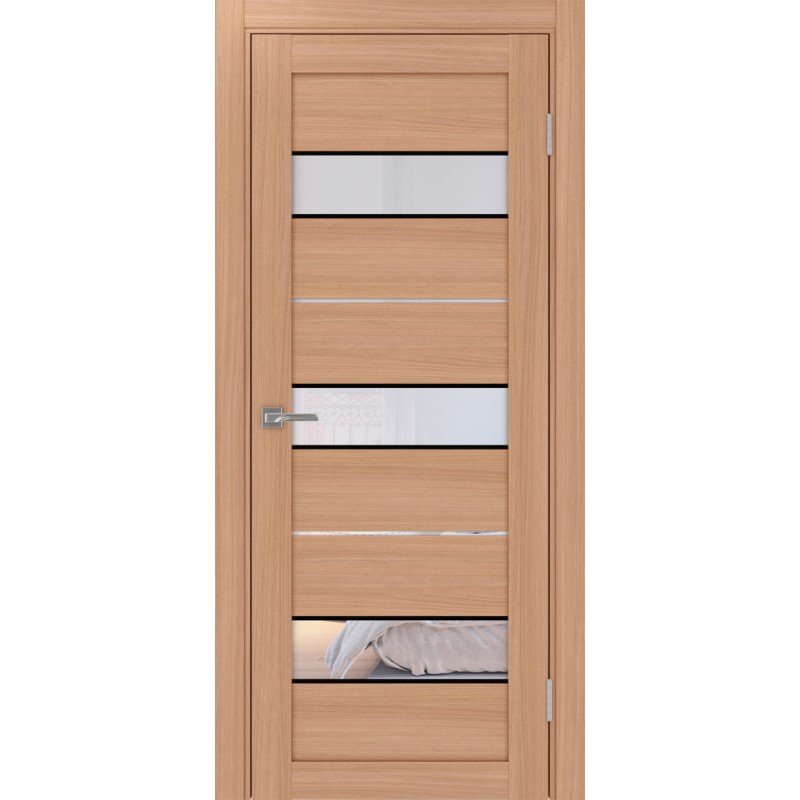 Межкомнатная дверь Турин 526.122 АПС молдинг SB, цвет ясень тёмный, заполнение Прозрачное, размер 200*80 см.