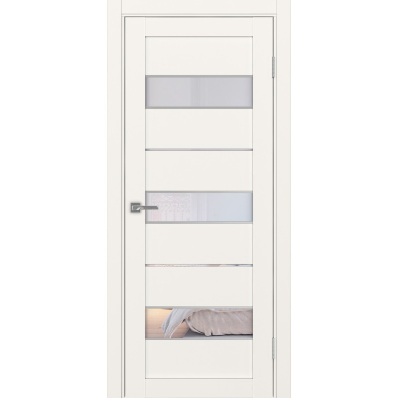 Межкомнатная дверь Турин 526.122 АПС молдинг SC, цвет, бежевый, заполнение Прозрачное, размер 200*80 см.