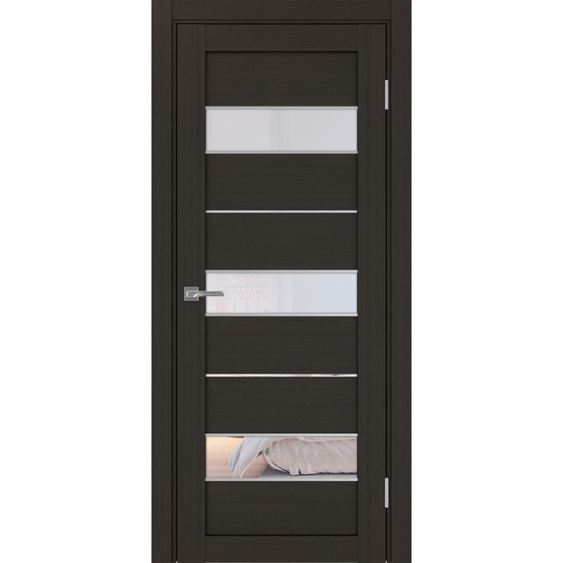 Межкомнатная дверь Турин 526.122 АПС молдинг SC, цвет венге FL, заполнение Прозрачное, размер 200*80 см.