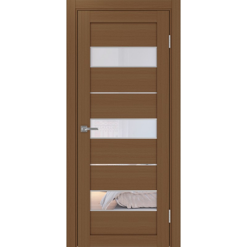 Межкомнатная дверь Турин 526.122 АПС молдинг SC, цвет орех NL, заполнение Прозрачное, размер 200*80 см.