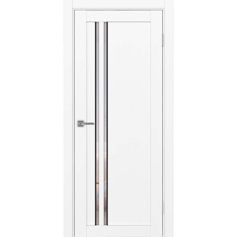 Межкомнатная дверь Турин 527.121 АПС молдинг SB, цвет белый снежный, заполнение Прозрачное, размер 200*80 см.