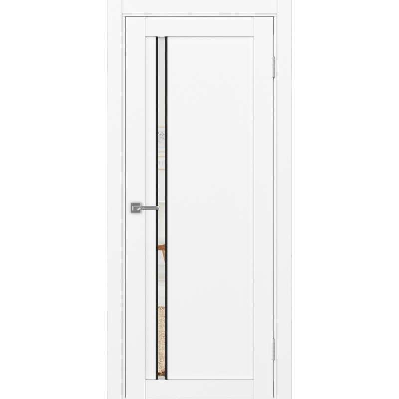 Межкомнатная дверь Турин 527.121 АПС молдинг SB, цвет белый снежный, заполнение Зеркало, размер 200*80 см.