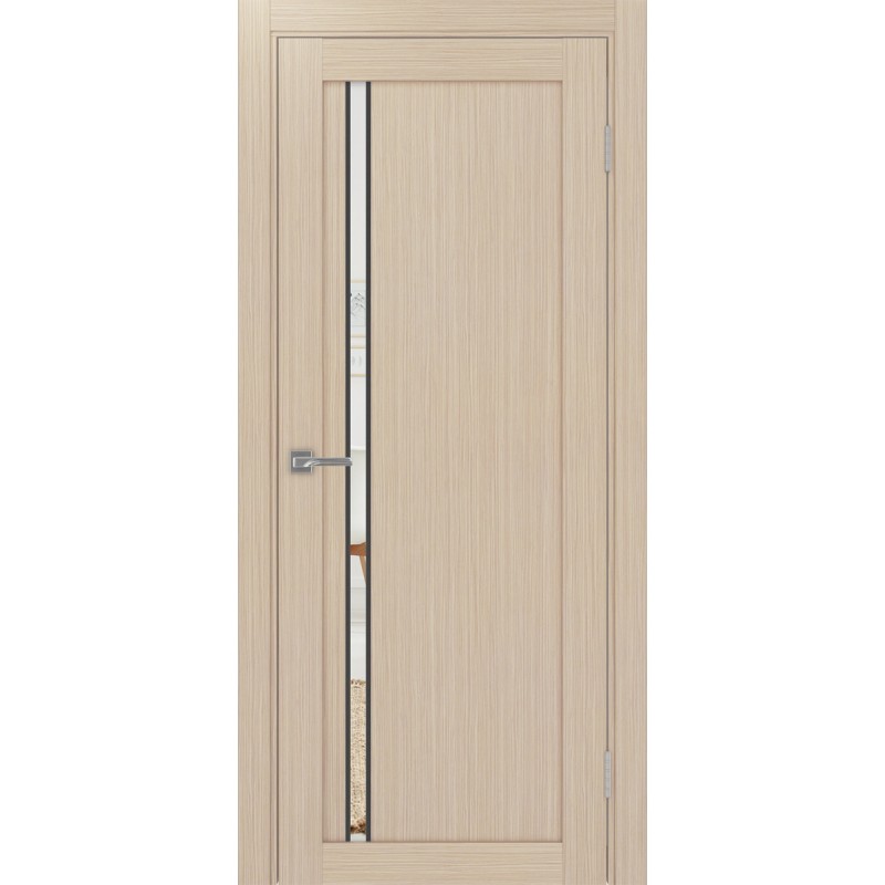 Межкомнатная дверь Турин 527.121 АПС молдинг SB, цвет дуб беленый FL, заполнение Зеркало, размер 200*80 см.