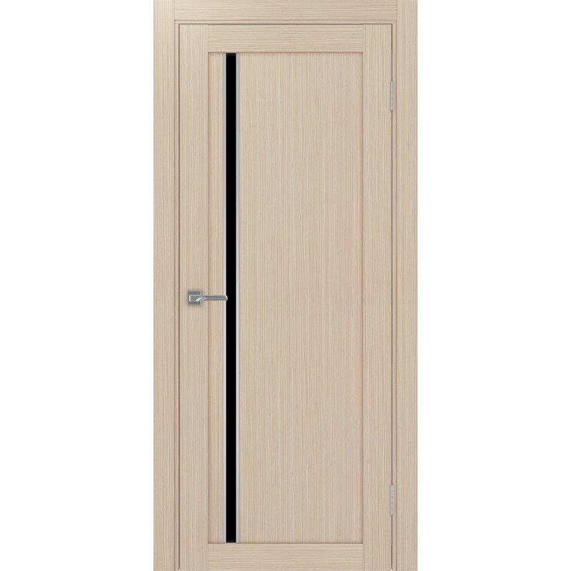 Межкомнатная дверь Турин 527.121 АПС молдинг SC, цвет дуб беленый FL, заполнение LACчерный, размер 200*80 см.