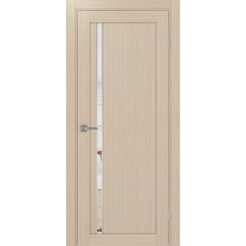 Межкомнатная дверь Турин 527.121 АПС молдинг SC, цвет дуб беленый FL, заполнение Зеркало, размер 200*80 см.