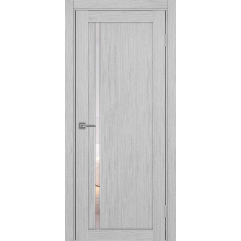 Межкомнатная дверь Турин 527.121 АПС молдинг SC, цвет дуб серый FL, заполнение Прозрачное, размер 200*80 см.