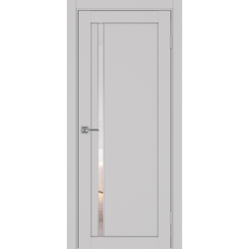 Межкомнатная дверь Турин 527.121 АПС молдинг SC, цвет пепельный, заполнение Прозрачное, размер 200*80 см.