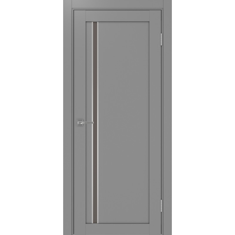 Межкомнатная дверь Турин 527.121 АПС молдинг SC, цвет серый, заполнение Бронза матовое, размер 200*80 см.