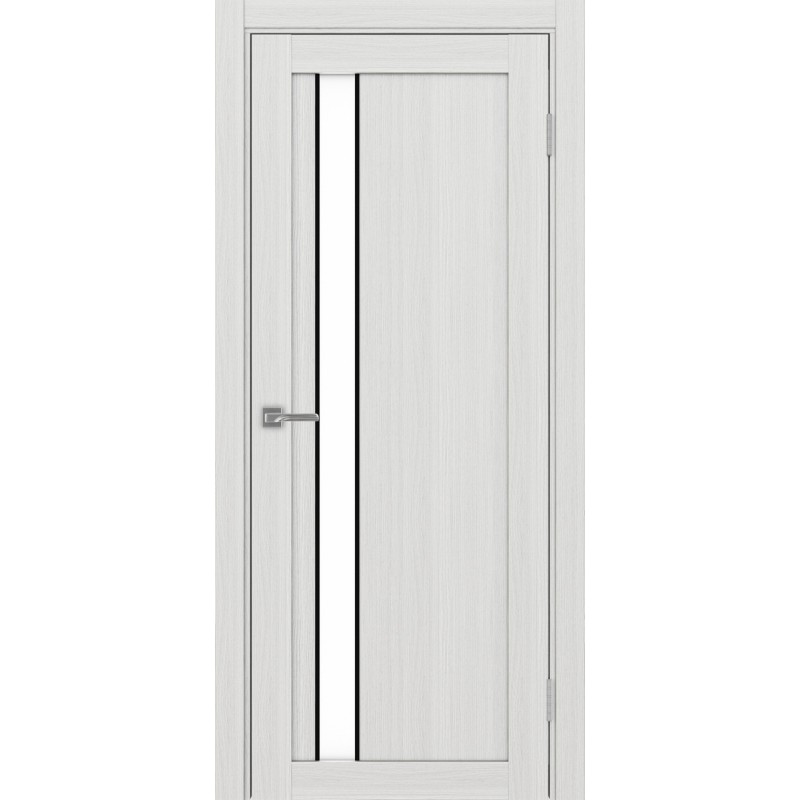 Межкомнатная дверь Турин 528.121 АПП молдинг SB, цвет ясень серебристый, заполнение LACбелый, размер 200*80 см.