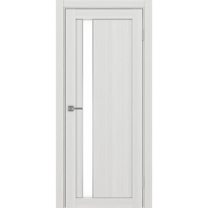 Межкомнатная дверь Турин 528.121 АПП молдинг SC, цвет ясень серебристый, заполнение LACбелый, размер 200*80 см.