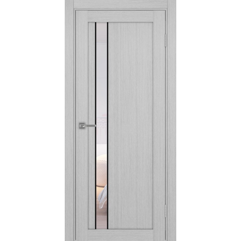 Межкомнатная дверь Турин 528.121 АПС молдинг SB, цвет дуб серый FL, заполнение Прозрачное, размер 200*80 см.
