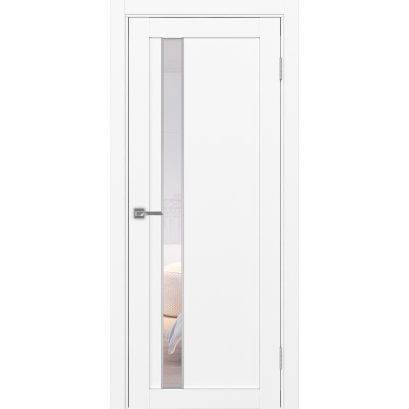 Межкомнатная дверь Турин 528.121 АПС молдинг SC, цвет белый снежный, заполнение Прозрачное, размер 200*80 см.