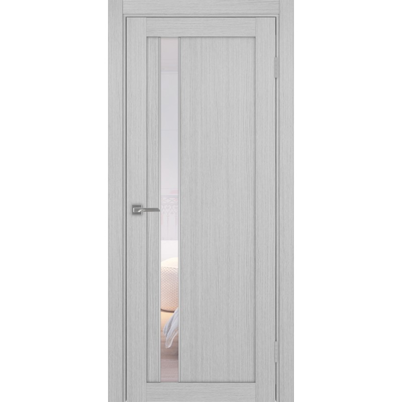 Межкомнатная дверь Турин 528.121 АПС молдинг SC, цвет дуб серый FL, заполнение Прозрачное, размер 200*80 см.