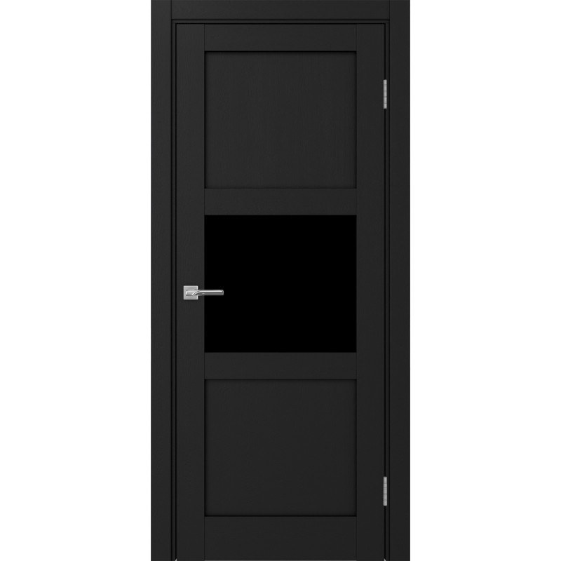 Межкомнатная дверь Турин 530.121, цвет Антрацит стекло LACчерный, размер 80*200 см.