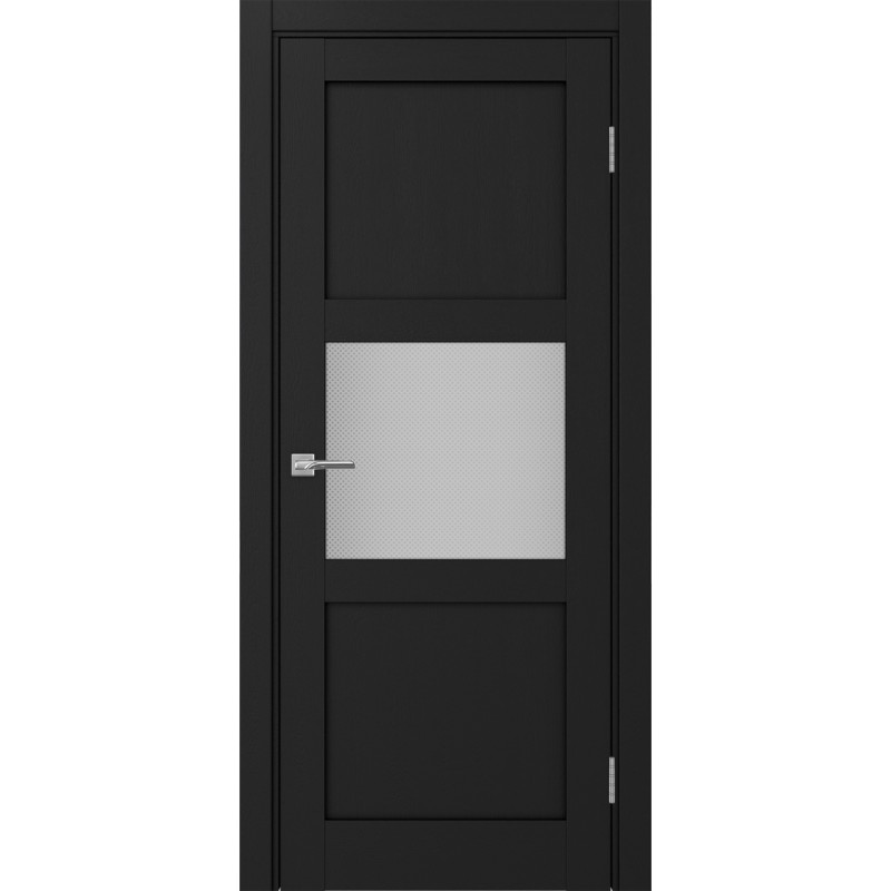 Межкомнатная дверь Турин 530.121, цвет Антрацит стекло Пунта бесцветное, размер 80*200 см.