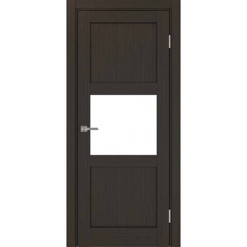 Межкомнатная дверь Турин 530.121, цвет венге FL, заполнение LACбелый, размер 200*80 см.