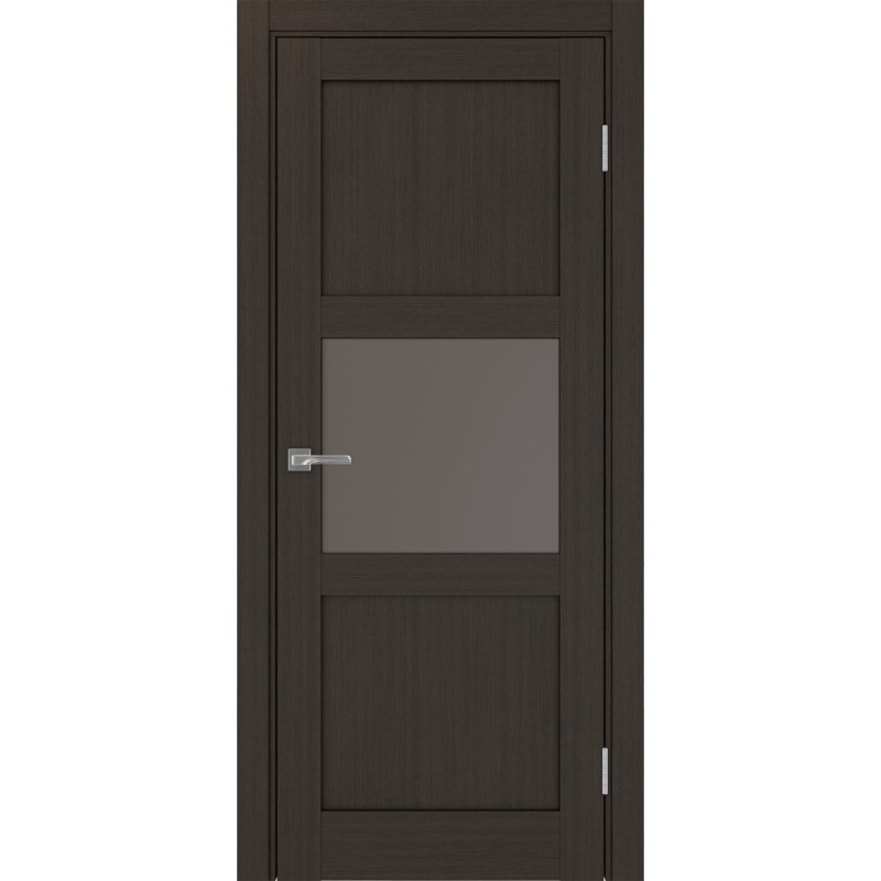 Межкомнатная дверь Турин 530.121, цвет венге FL, заполнение Бронза матовое, размер 200*80 см.