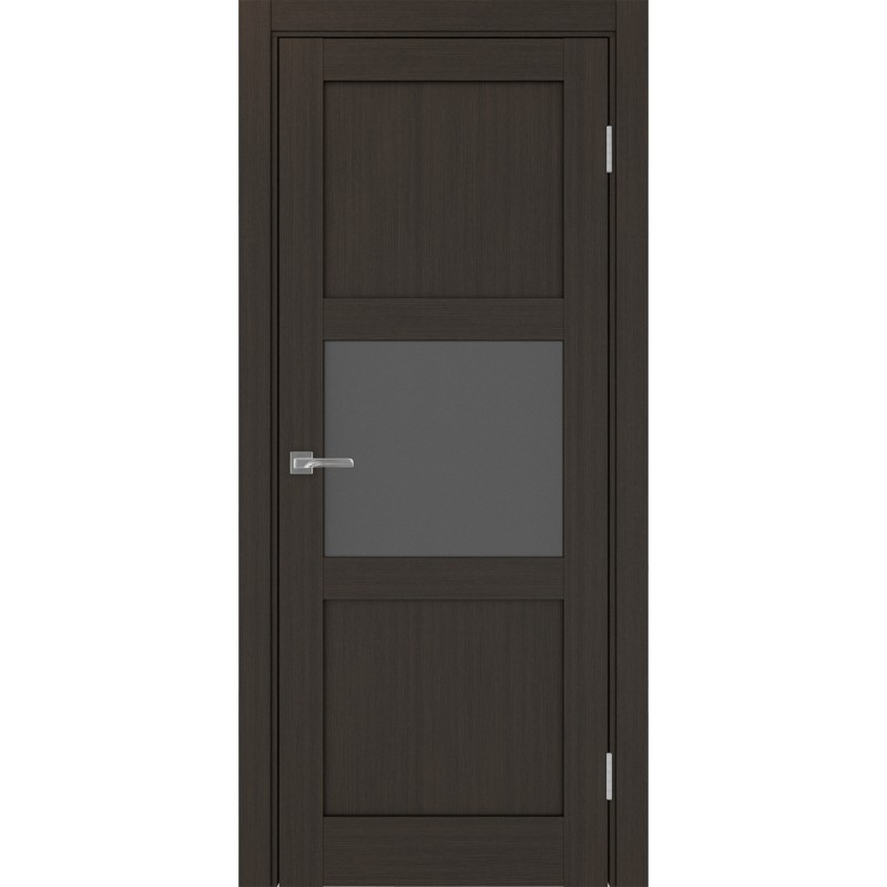 Межкомнатная дверь Турин 530.121, цвет венге FL, заполнение Графит матовое, размер 200*80 см.