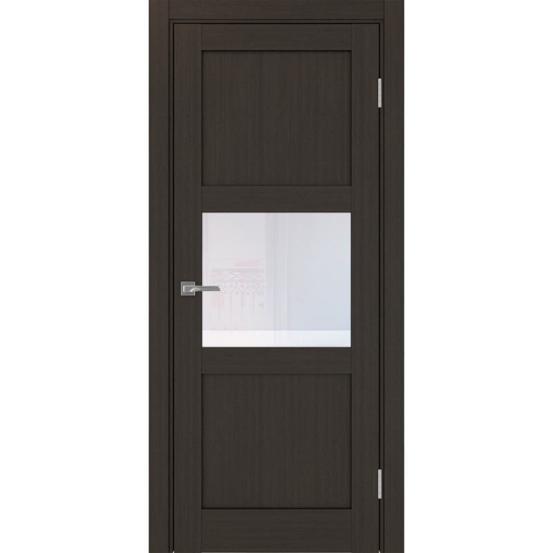 Межкомнатная дверь Турин 530.121, цвет венге FL, заполнение Прозрачное, размер 200*80 см.