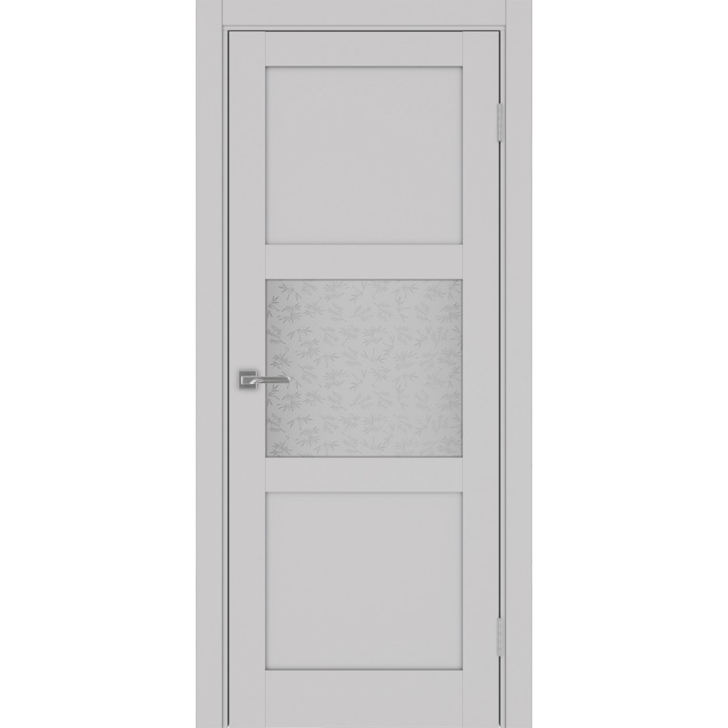 Межкомнатная дверь Турин 530.121, цвет пепельный, заполнение Дали бесцветное, размер 200*80 см.
