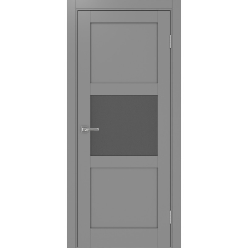 Межкомнатная дверь Турин 530.121, цвет серый, заполнение Графит матовое, размер 200*80 см.