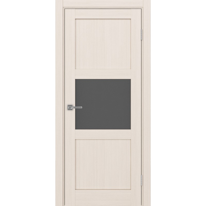 Межкомнатная дверь Турин 530.121, цвет ясень перламутровый, заполнение Графит матовое, размер 200*80 см.