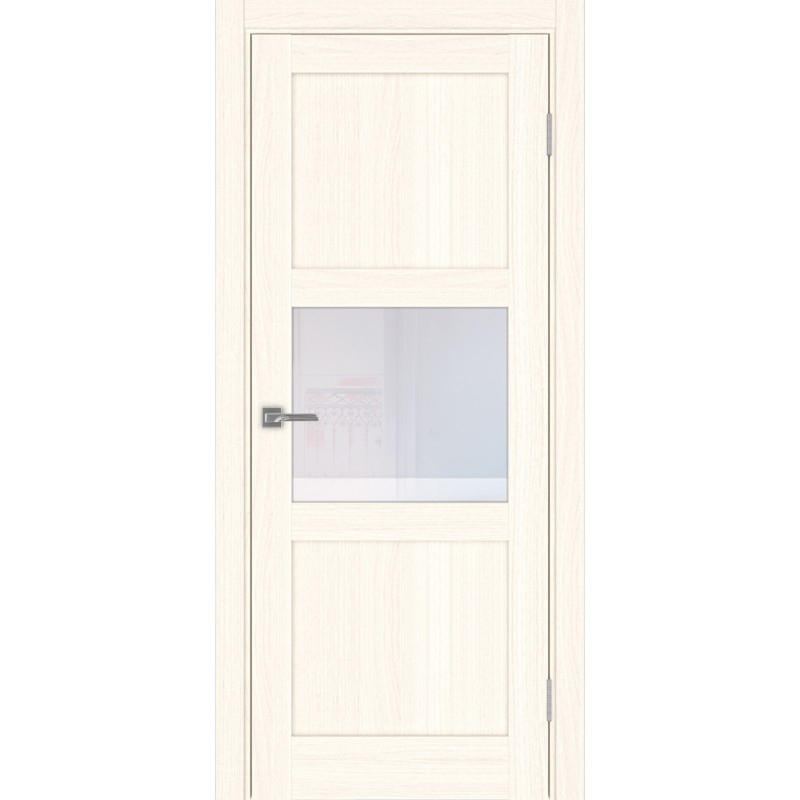 Межкомнатная дверь Турин 530.121, цвет ясень светлый, заполнение Прозрачное, размер 200*80 см.