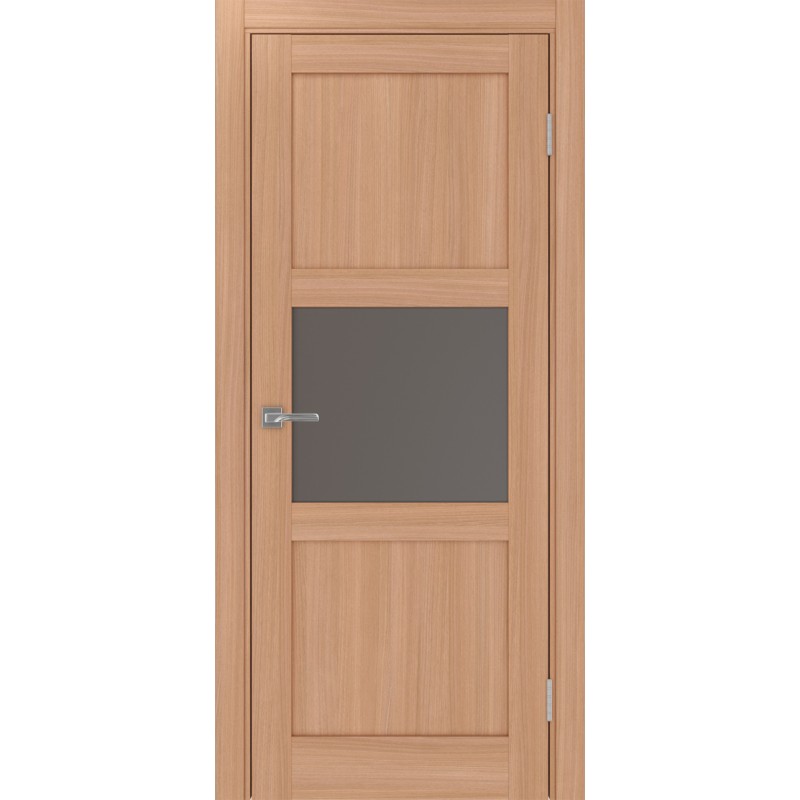 Межкомнатная дверь Турин 530.121, цвет ясень тёмный, заполнение Бронза матовое, размер 200*80 см.