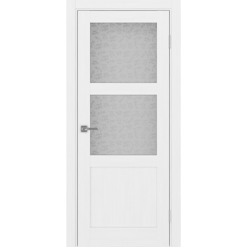 Межкомнатная дверь Турин 530.221, цвет белый лёд, заполнение Дали бесцветное, размер 200*80 см.