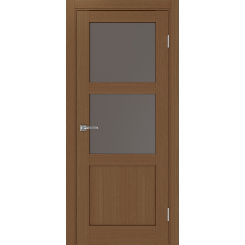 Межкомнатная дверь Турин 530.221, цвет орех NL, заполнение Бронза матовое, размер 200*80 см.