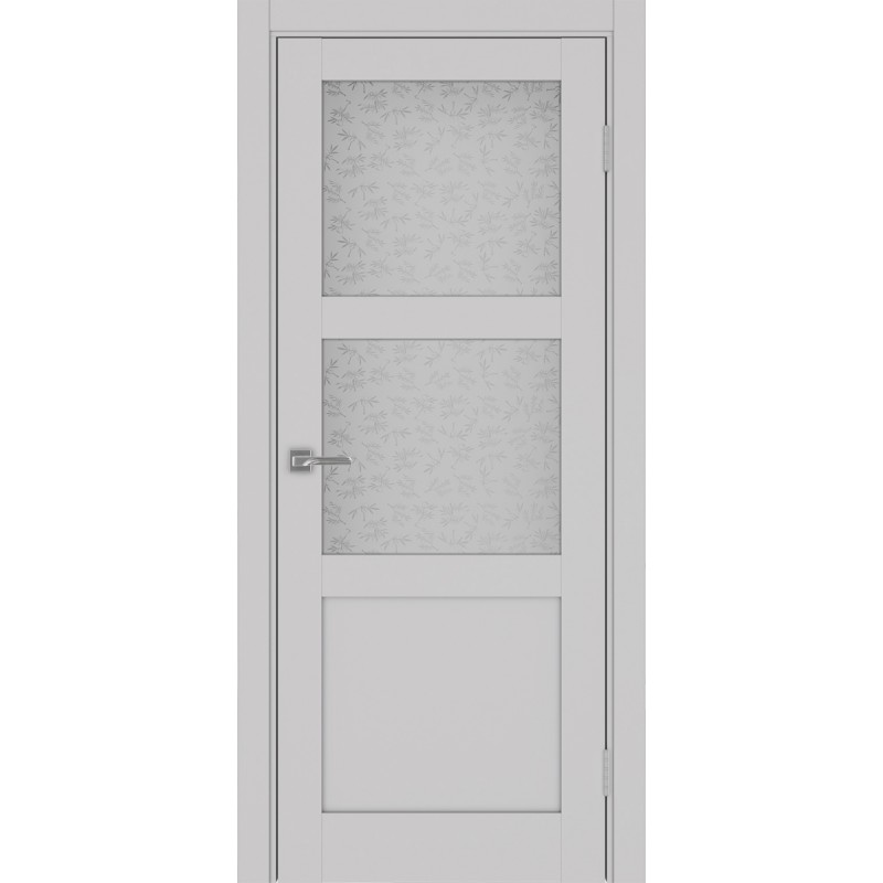Межкомнатная дверь Турин 530.221, цвет пепельный, заполнение Дали бесцветное, размер 200*80 см.