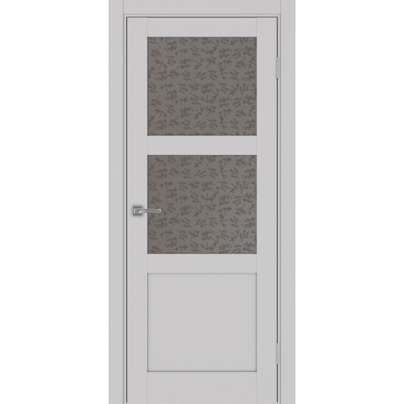 Межкомнатная дверь Турин 530.221, цвет пепельный, заполнение Дали бронзовое, размер 200*80 см.