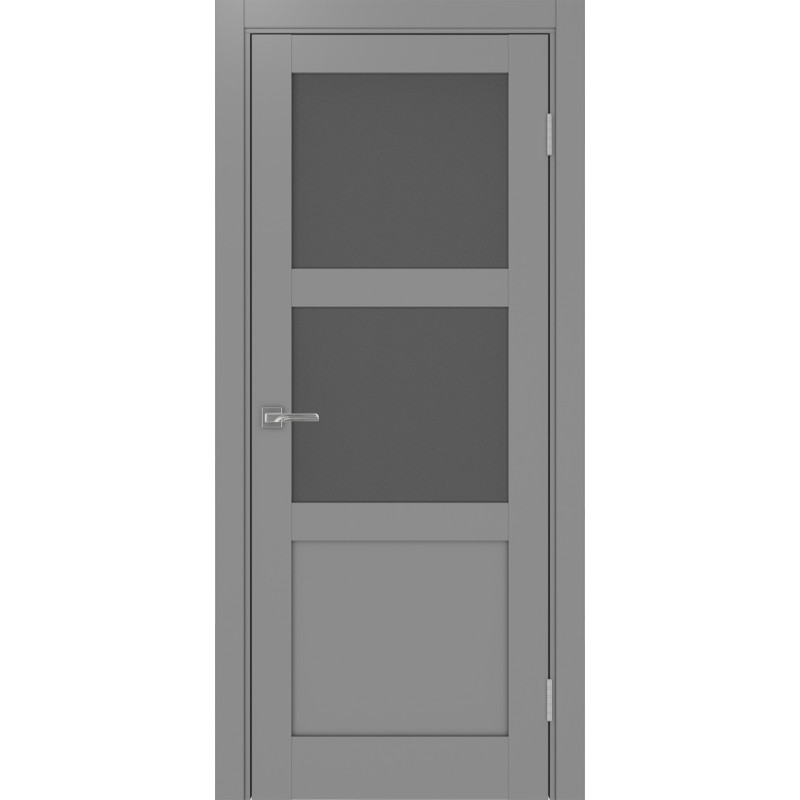Межкомнатная дверь Турин 530.221, цвет серый, заполнение Графит матовое, размер 200*80 см.