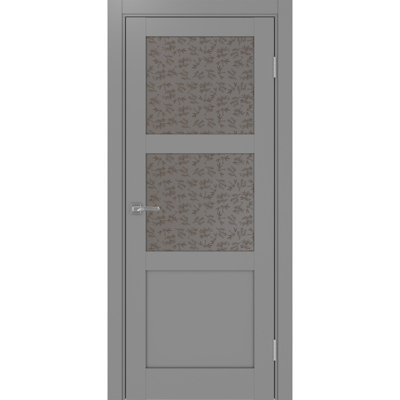 Межкомнатная дверь Турин 530.221, цвет серый, заполнение Дали бронзовое, размер 200*80 см.