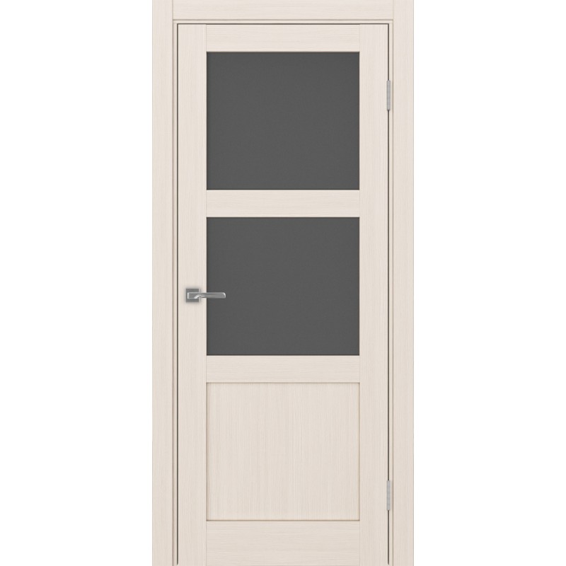 Межкомнатная дверь Турин 530.221, цвет ясень перламутровый, заполнение Графит матовое, размер 200*80 см.