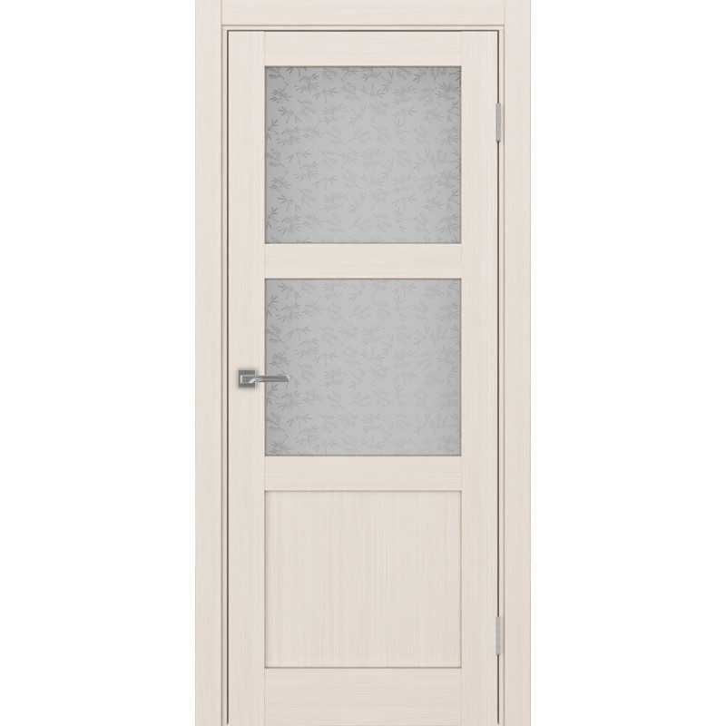 Межкомнатная дверь Турин 530.221, цвет ясень перламутровый, заполнение Дали бесцветное, размер 200*80 см.