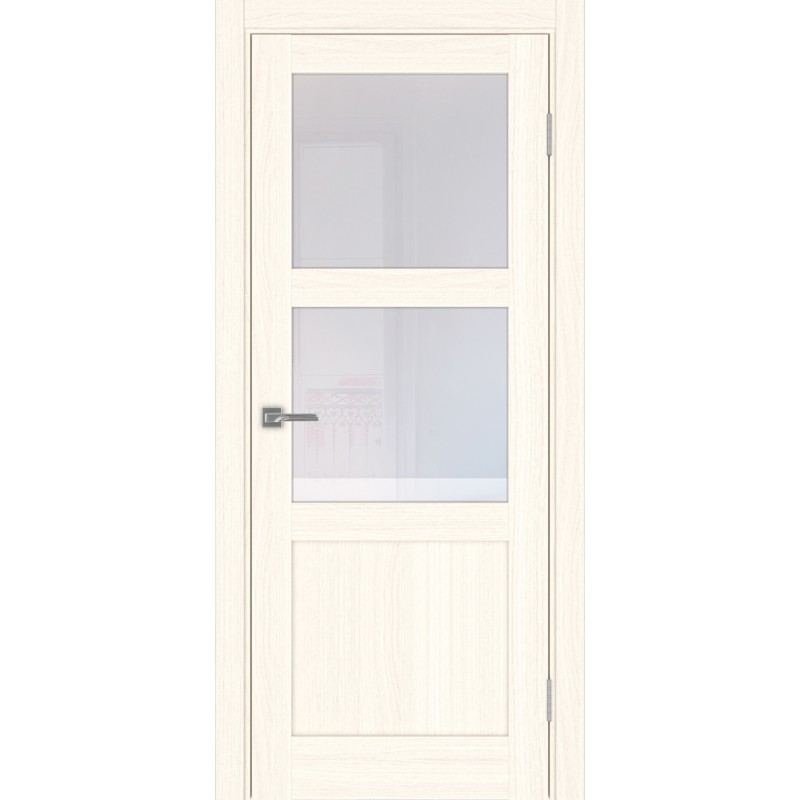 Межкомнатная дверь Турин 530.221, цвет ясень светлый, заполнение Прозрачное, размер 200*80 см.