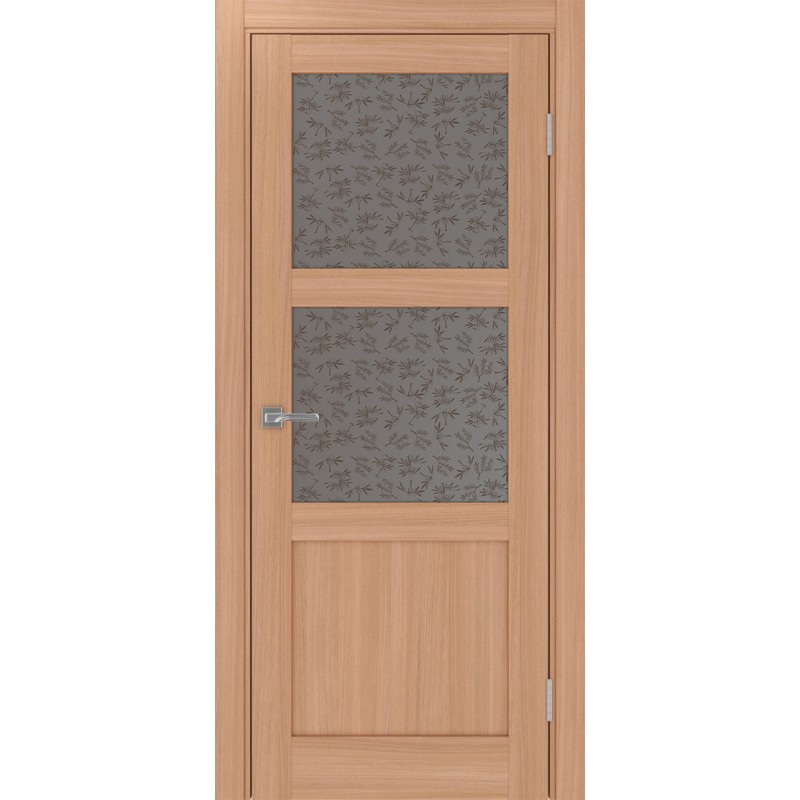 Межкомнатная дверь Турин 530.221, цвет ясень тёмный, заполнение Дали бронзовое, размер 200*80 см.