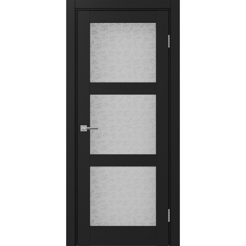 Межкомнатная дверь Турин 530.222, цвет Антрацит стекло Дали бесцветное, размер 80*200 см.