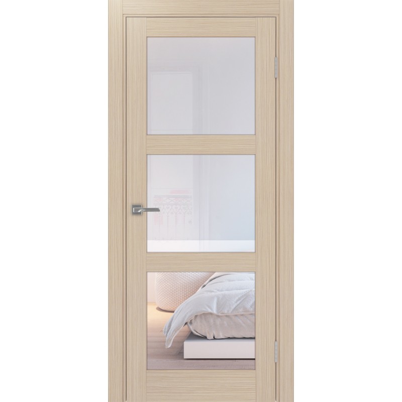 Межкомнатная дверь Турин 530.222, цвет дуб беленый FL, заполнение Прозрачное, размер 200*80 см.