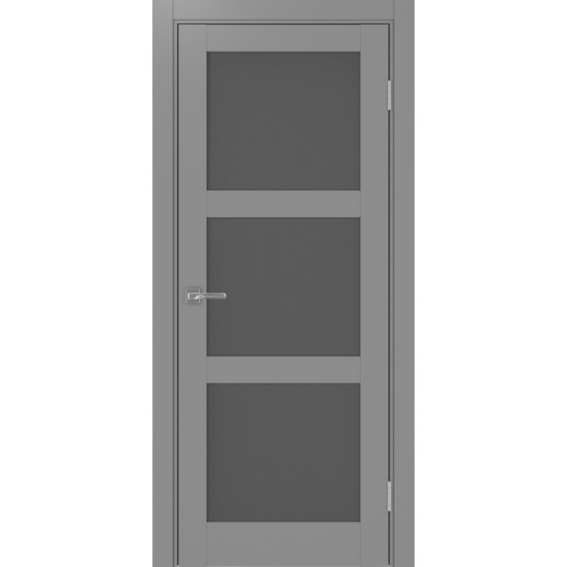 Межкомнатная дверь Турин 530.222, цвет серый, заполнение Графит матовое, размер 200*80 см.