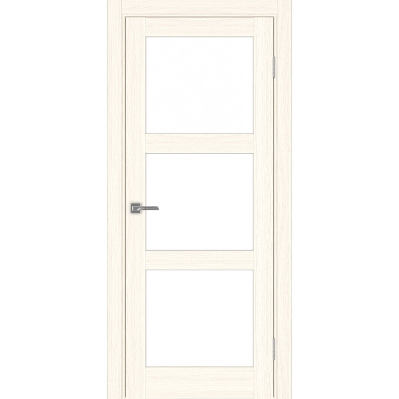 Межкомнатная дверь Турин 530.222, цвет ясень светлый, заполнение LACбелый, размер 200*80 см.