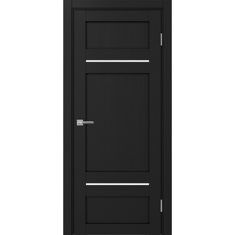 Межкомнатная дверь Турин 532.12121, цвет Антрацит стекло LACбелый, размер 80*200 см.