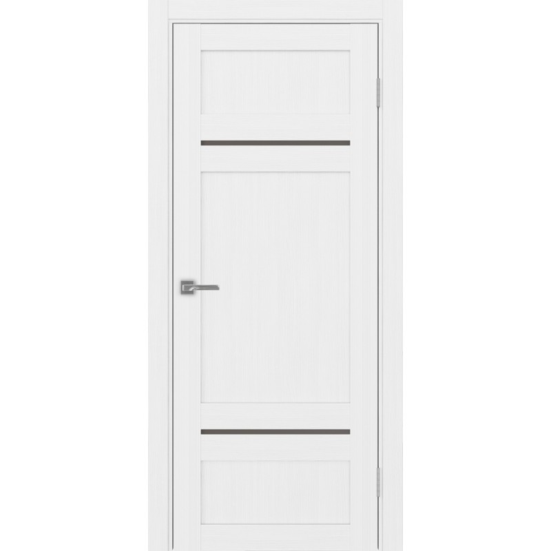 Межкомнатная дверь Турин 532.12121, цвет белый лёд, заполнение Бронза матовое, размер 200*80 см.