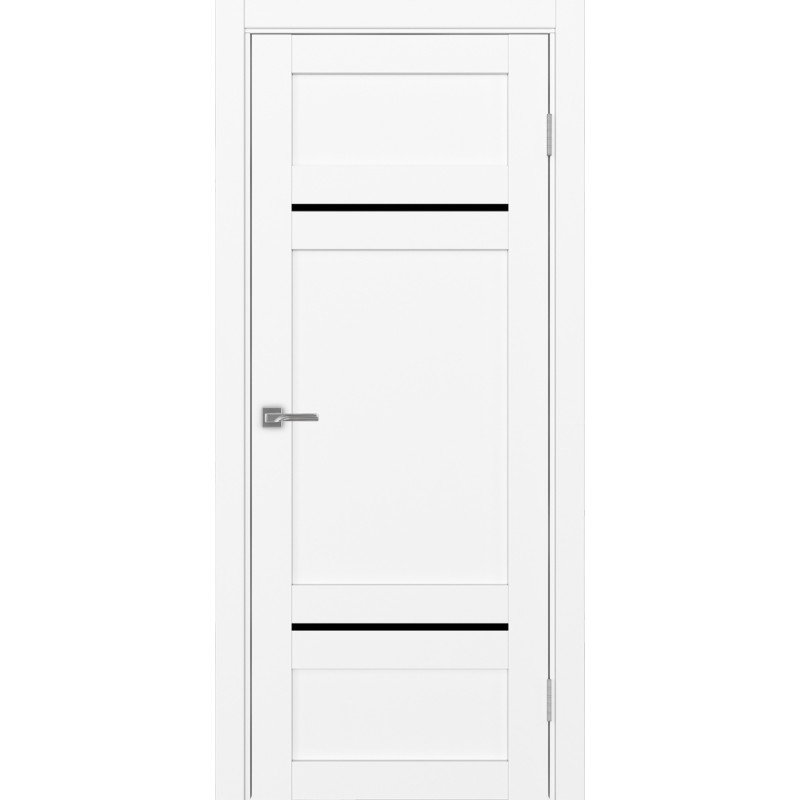 Межкомнатная дверь Турин 532.12121, цвет белый снежный, заполнение LACчерный, размер 200*80 см.