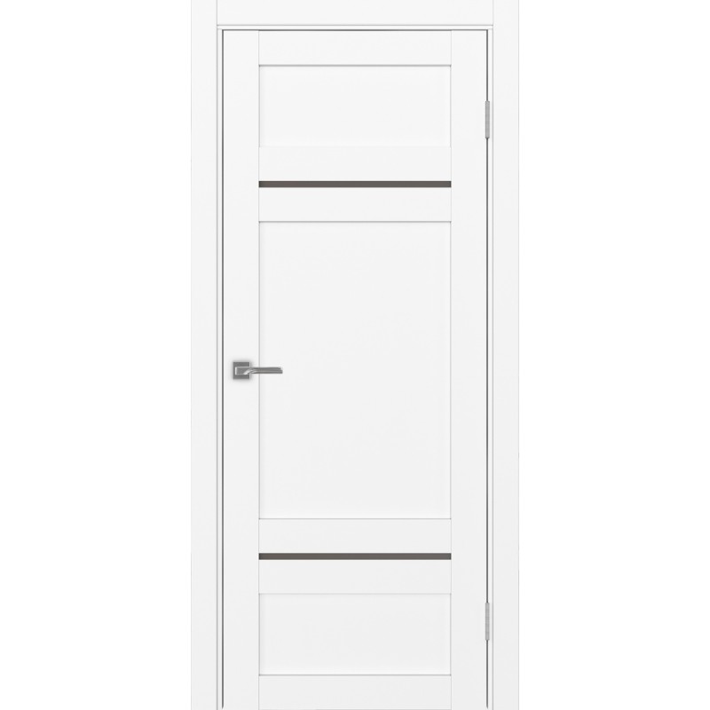 Межкомнатная дверь Турин 532.12121, цвет белый снежный, заполнение Бронза матовое, размер 200*80 см.