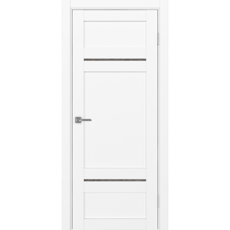 Межкомнатная дверь Турин 532.12121, цвет белый снежный, заполнение Дали бронзовое, размер 200*80 см.