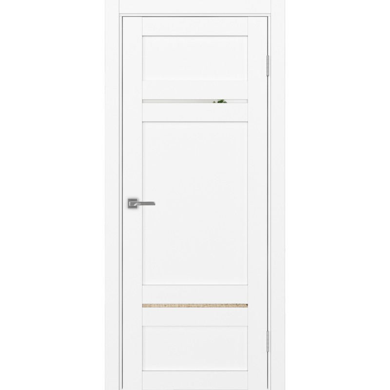 Межкомнатная дверь Турин 532.12121, цвет белый снежный, заполнение Зеркало/Зеркало, размер 200*80 см.